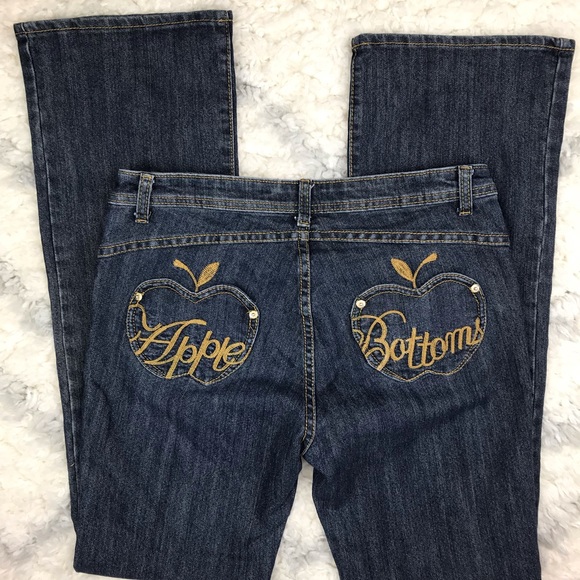 straight leg apple bottoms jeans